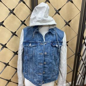 Ladies Levi Jean jacket with hoodie